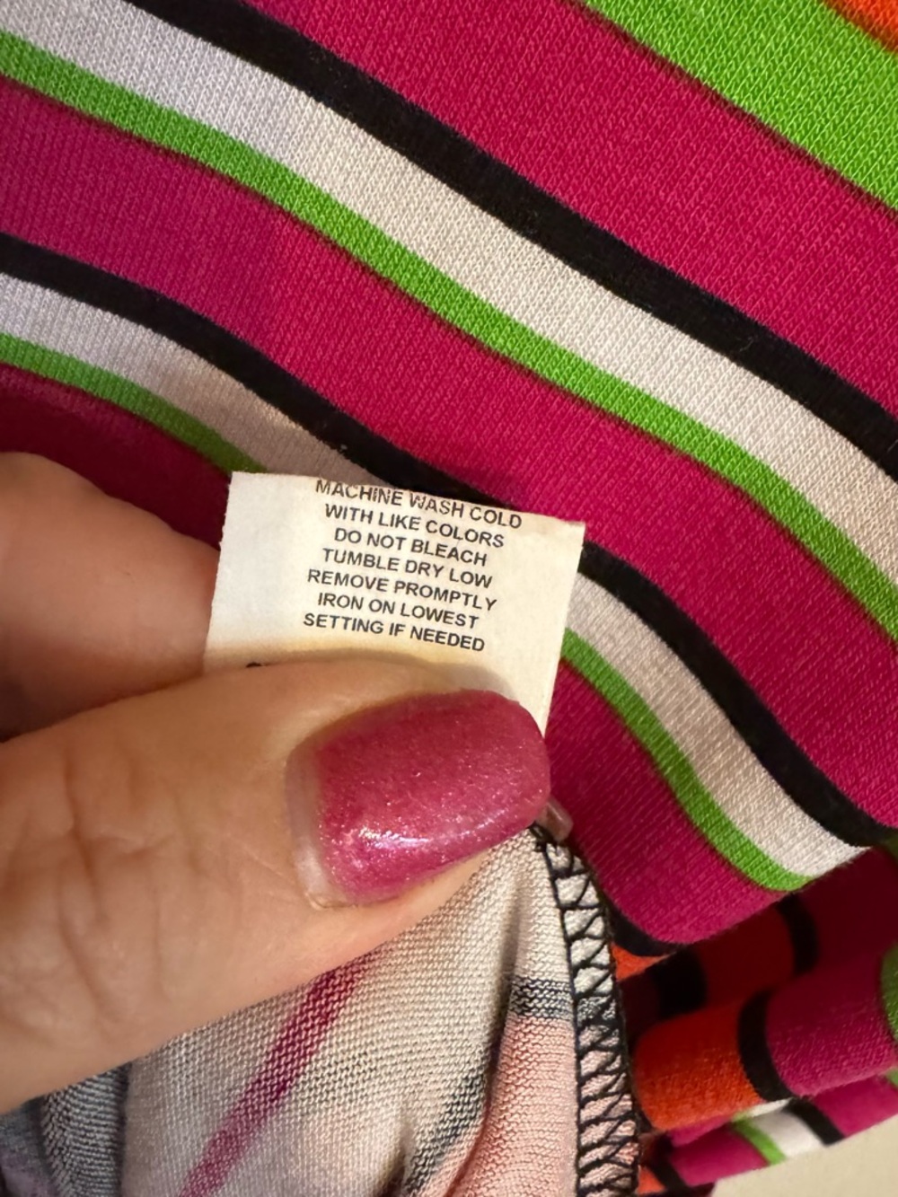 Magenta & Black Striped V-Neck Tunic w/Multicolor Bands PLUS: 1X #14 - Picture 6 of 8